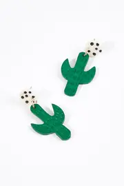 Cactus Earring--ZOD-FJEA17442