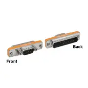 AT Modem DB9 9Pin Male to DB25 25Pin Male Mini Adapter Shielded D-Sub RS-232