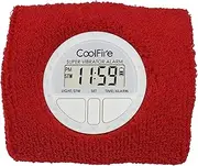 Coolfire Vibrating Alarm Clock - Silent Wristband Watch for Deep Sleepers With Vibration and Shock Bracelet (Red)