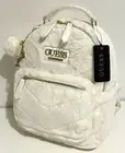 Authentic GUESS LOGO BACKPACK BAG HANDBAG Cream Elsie • BRAND NEW WITH TAG
