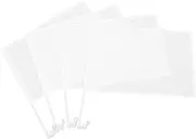 GALPADA Express Your Art with Diy Car Flags 4pcs Blank Window Flags Paintable Banners for Cars