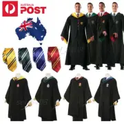 Book Week Harry Potter Gryffindor Hufflepuff Adult Robe Tie Costume Cosplay Cape
