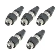 3-Pronged Waterproof Xlr Microphone Audio Plug Xlr Balanced Female3755