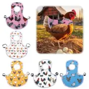 Funny Protective Apron Back Jackets Chicken Saddle Hen Protector Feather C1Z8