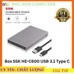 ♞,♘SSK HE-C600 / SHE 096 PRO USB 3.1 TYPE C BOX - 將 HDD 和 SS