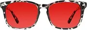 TIJN 99.9% Blue & Green Light Blocking Sleep Glasses & Double Coating AR Red Lens for Computer Gaming Reduce Visual Fatigue