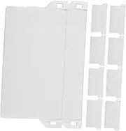 Luxshiny 10Pcs Vertical Blind Kits Curtain Accessories for Fit for Vertical Blinds User Friendly Installation Grey and White Color Options