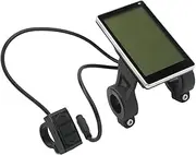 Waterproof 6 Pin E Bike LCD Display Panel, Durable Abs, Easy Installation, Low Failure Rate, Perfect Replacement for E Bikes and Scooters, PerGarigo1gs36rz