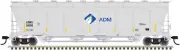 Atlas HO Scale Pressureaide Centerflow Hopper Archer-Daniels-Midland/ADM #50076