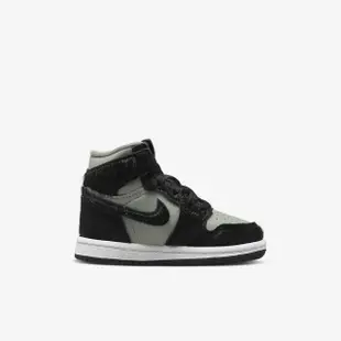 【NIKE 耐吉】籃球鞋 運動鞋 JORDAN 1 RETRO HIGH OG TD 嬰幼 黑(FB1313001)