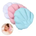 2Pcs Removable Inflatable Bath Pillow Fan-shaped Inflatable Cushion Household