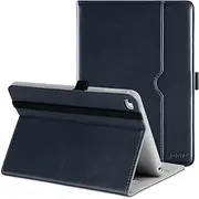 DTTO for iPad Mini 4 Case, Premium Leather Folio Stand Cover Case with Multi-Angle Viewing and Auto Wake-Sleep Function, Front Pocket for iPad Mini 4 - Blue