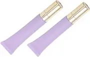 2pcs Purple Frosted Eye Cream Essential Oil Dispenser Portable Eye Cream Tube Refillable Cream Tube Empty Cream Tube Cosmetic Tube Eye Cream Tube Empty Travel Tubes Violet Pp
