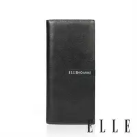 在飛比找森森購物網優惠-【ELLE HOMME】ELLE時尚真皮長夾(有拉鍊層) 皮