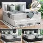 Oikiture Bed Frame Queen Double King Single Gas Lift Base with Mattress Set