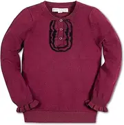 [Hope & Henry] Girls' Cable Knit Raglan Turtleneck Sweater