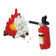 NANOBLOCK FIRE EXTINGUISHER MINI BRICKS PUZZLE NANOBLOCK NBC_242 180 PIECES