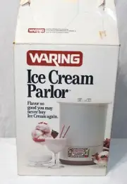 Vintage Waring Ice Cream Parlor Machine CF520-1 White Vintage NEW IN OPEN BOX