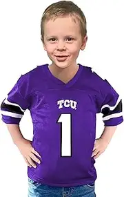 Little King NCAA Toddler-Touchdown Pass-Team Football Jersey-Sizes 2T 3T 4T 6