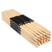 Drum Sticks 12 Pairs 5A Drumsticks16 Inch Classic Wood Tip Drumstick Bulk Pit...
