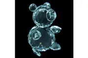 Bear Ribbon Male Austrian crystal figurine ornament home decor