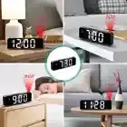 LED Digital Projection Alarm Clock with Temperature Display for Bedroom