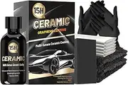 Graphene Ceramic Coating for Cars (70ml) 15H Advanced Graphene Coating for Car Detailing - 10+ Years of Long Lasting Protection -Easy to Use Stronger than Car Wax，Extra-hardness High Gloss