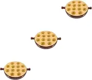 Happyyami 3pcs Snail Dish Home Fish Roaster Footed Escargot Plate Commercial Fish Roasting Pan Porcelain Escargot Snails Plates Snail Cooking Dish Oysters Cooking Dish Food Stand Ceramics