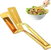 Double Spatula | Stainless Steel Double Sided Spatula | Fish Turner, Ergonomic Handle Grilling Spatula, Anti-Slip Fried Fish Clamp for Fish, Steak, Egg
