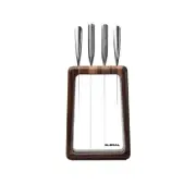Global Hashira 5 Piece Knife Block Set - Walnut