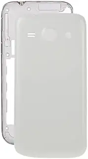 LIN ZL Plaid Texture Back Housing Cover for Galaxy Core Plus / G350(Black) Dong (Color : White)