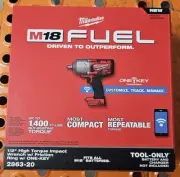 Milwaukee Tool 2863-20 M18 FUEL w/ ONE-KEY High Torque Impact Wrench 1/2" New