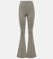 [Balmain] Balmain Monogram jacquard flared pants UK 12 multicoloured