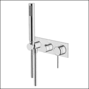 Abey Gareth Ashton 6BS-WS Poco 3 Hole Bath/Shower Mixer Set - Chrome