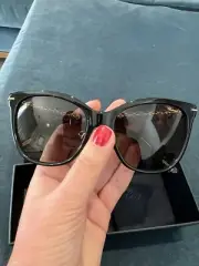 New 790. CHOPARD BROWN & BLACK CAT-EYE BUTTERFLY SHAPE SUNGLASSES