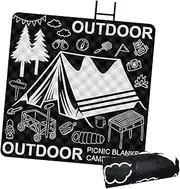 QLoztyse Multipurpose Picnic Mat with Aluminum Film Base for Travel and Leisure