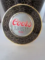 COORS LIGHT BEER LOGO adult 190 LB cloisonne black onyx bronze urn