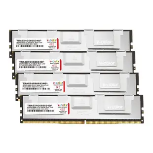 【v-color 全何】DDR5 OC R-DIMM 6600 96GB kit 24GBx4(AMD TRX50 工作站記憶體)