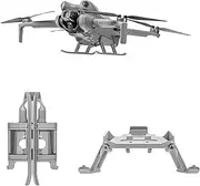 LICHIFIT Foldable Landing Gear for DJI Mini4 Pro Drone Extended Legs Height Enhancement Stand Heightening Bracket Kickstand for DJI Mini4 Pro