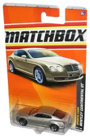 Matchbox Sports Cars (2010) Silver Bentley Continental GT Toy Car 36/100