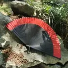 Chinese Style Shank Hand Held Fan Portable Classical Dance Fan