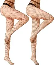 [MengPa] Women's Fishnets Sparkly Tights High Waist Rhinestone Stockings Sexy Party Pantyhose