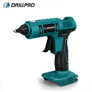 Drillpro Electric Hot Melt Glue Gun with Rapid Heating Intelligent Temperature Control for DIY Crafting Works with 10PCS