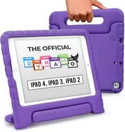For Apple iPad Air 4th /5th Gen 10.9/ iPad Pro 11 2018 kids Case, Kickstand Shockproof Protective Rugged Convertible Handle Stand Light Weight Kids Friendly Cover (Purple)