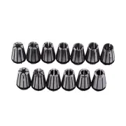 15Pcs ER11 1mm-1/4' Spring Collet Kit Milling Lathe CNC Chuck Bit Holder Tool