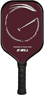 G-Will Pickleball Paddle with Carbon Fiber for Increased Power & Feel - Fully Encased Carbon Fiber w/Larger Sweet Spot
