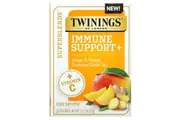 Twinings, Immune Support+ Green Tea, Ginger & Mango, 16 Tea Bags, 1.12 oz (32 g)