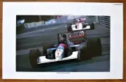 Honda Poster F1 1992 Mclaren Mp4/7 Ayrton Senna/Gerhard Berger