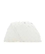 Bottega Veneta The Mini Pouch Bag One size Chalk white