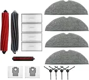 Accessory Kit Compatible with Roborock S8 Pro Ultra Robot Vacuum Cleaner- for Dual Brush System and Dual VibraRise 2.0-Main Brushes,Wipers, Hepa Filters, Side Brushes, Spare Parts Kit, Cleaning Mops